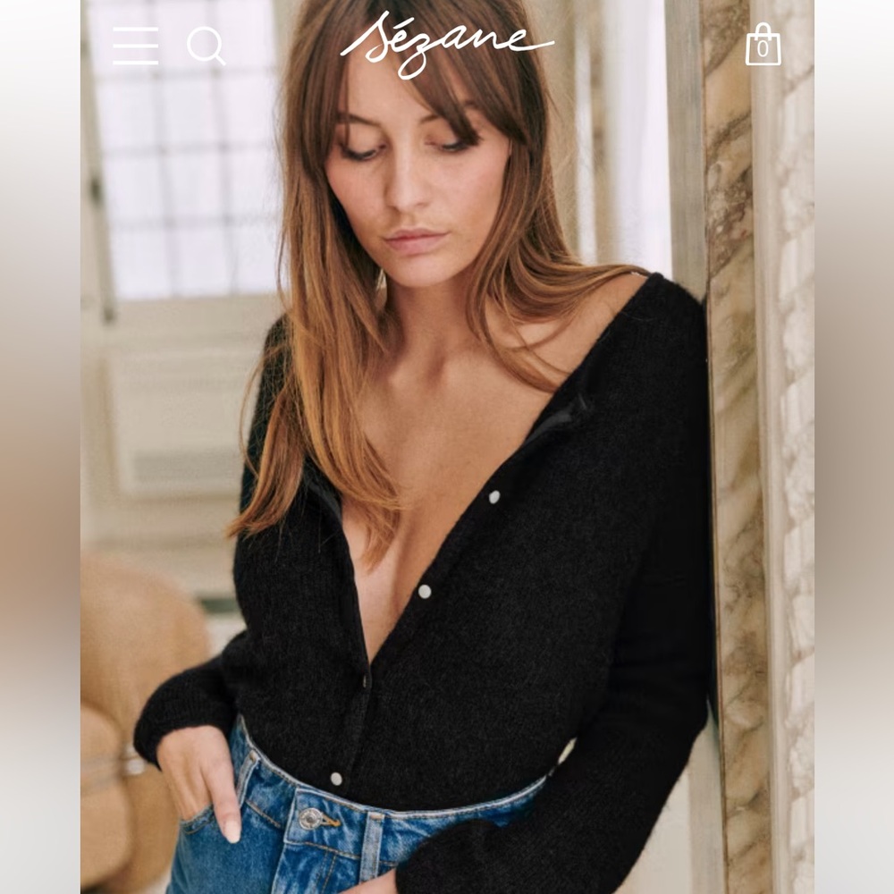 Sezane knit cardigan